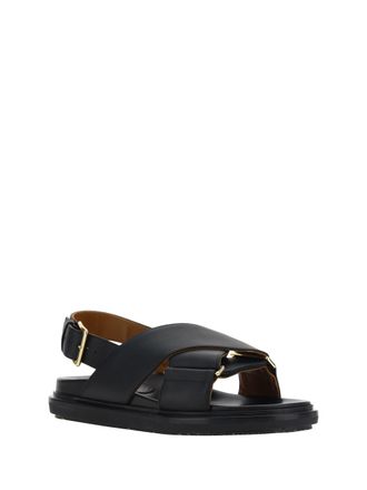 Marni Womens Fussbett Sandals Black