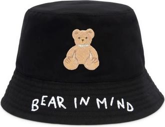 Palm Angels Cappello bucket Bear in Mind - Nero