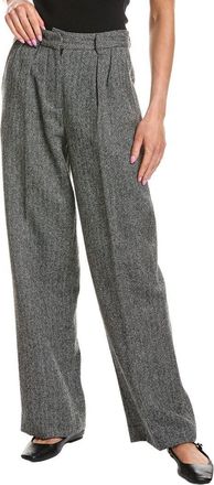 Rowing Blazers Herringbone Pleated Wool Pant