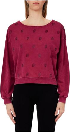 Liu Jo Felpa - female - Liu Jo - Sweatshirts - Red - XS - Sweatshirts & Hoodies