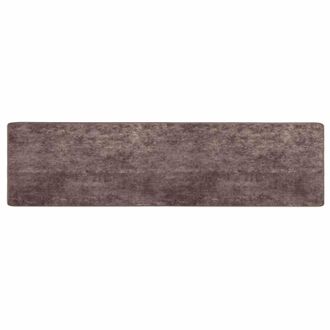 vidaXL Pasillo De Alfombra Marsa Gris 80 X 400 Cm Poli&eacute;ster Y Pvc Vidaxl