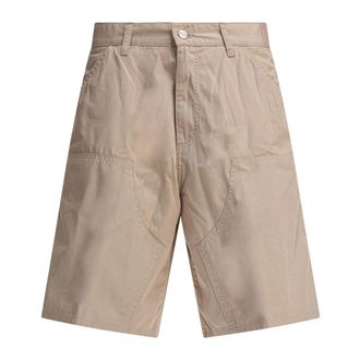 Carhartt Work in Progress Double Knee Short - Heren - Korte broeken - Beige - Maat: W30 Katoen
