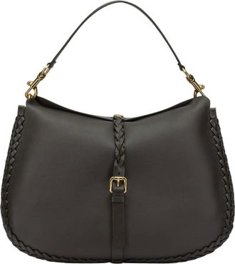 Etro Pony Grote Schoudertas - Dames - Tassen - Bruin - Maat: ONE Size Leer