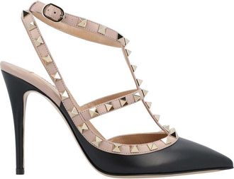 Valentino Womens Leather Gold-Tone Rockstud (Authentic Pre-Loved)