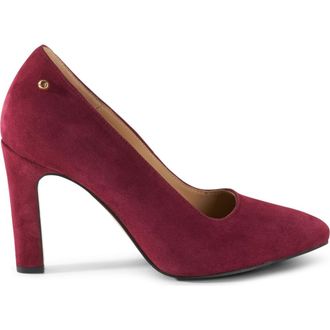 Stinaa.J Jackie Orthopedic Suede Pumps in Cherry Suede at Nordstrom, Size 38.5