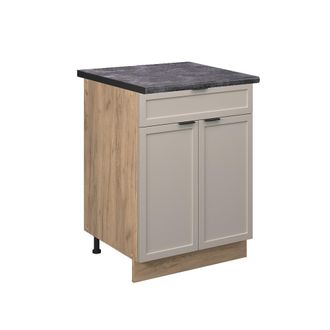 Vicco Muebles Bajos Fame-line, Grisbeige, 60 Cm Con Caj&oacute;n, Et Antracita
