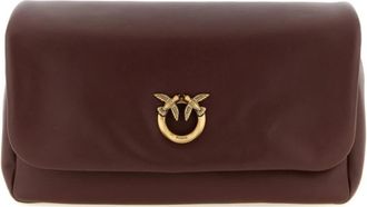 Pinko Click Soft Classic Crossbodytas - Dames - Schoudertassen - Rood - ONE Size - Leer - Tassen