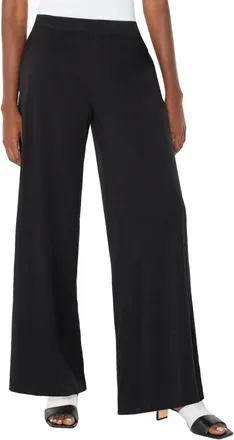 Liverpool L.A. Womens Liverpool Los Angeles Pants Black Stretch Elasticiz Waist DDR2258