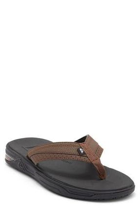 Quiksilver Dylan Flip Flop in Dark Brown at Nordstrom Rack, Size 12