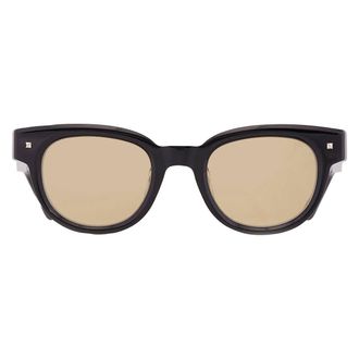 Valentino ESSENTIAL V Amber Oval Unisex Sunglasses VLS-163 A 48