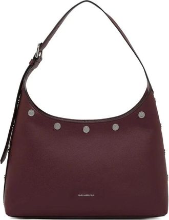 Karl Lagerfeld K/Rocky Marais Hobo - Dames - Schoudertassen - Rood - ONE Size - Leer - Tassen