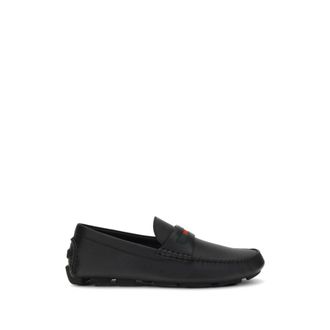 Gucci Loafers, male, Black, Size: 8 1/2 US Driver with Web Detail