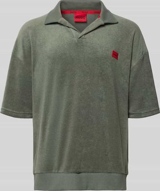HUGO BOSS Regular Fit Poloshirt aus Baumwoll-Mix Modell TERRANCE in Khaki, Gr&ouml;&szlig;e XXL
