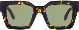 Off-white JACKSON Green Square Unisex Sunglasses OERI13I 6055 50