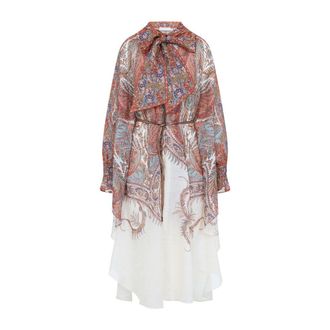Zimmermann Layered Multicolour Dress With Paisley Patterns