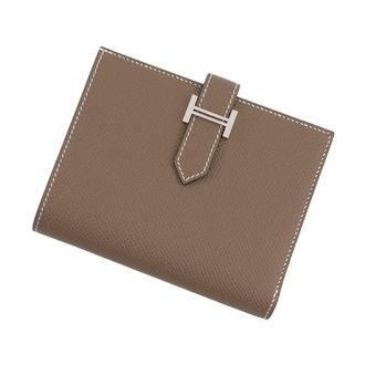 Herm&egrave;s Etoupe Gray Epsom Leather Wallet (Bi-Fold) (Pre-Owned)