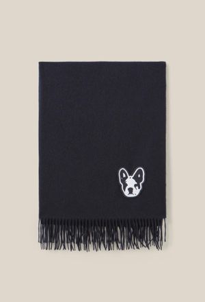 Claudie Pierlot Echarpe laine franges Jean Toto