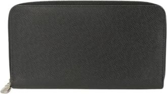 Louis Vuitton Pre-owned Zippy Organizer NM Taiga Portemonnee - Dames - Vintage Accessoires - Zwart - ONE Size - Vintage