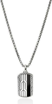 John Hardy Icon 50 Tag Pendant in Silver at Nordstrom