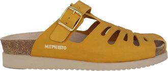 Mephisto Gele klomp sandaal voor vrouwen - Dames - Slip ons - Geel - 35 EU - Schoenen