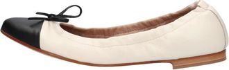 Notre-V Schoenen, Dames, Wit, 38 EU, Leer, Ballerinas