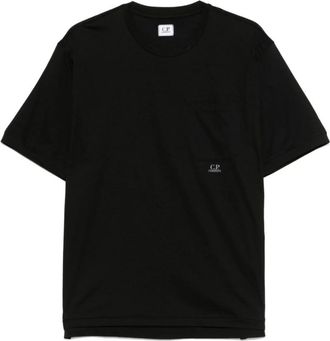 C.P. Company Zwart Crew Neck Zak T-shirt - Heren - T-shirts - Zwart - 2XL - Tops