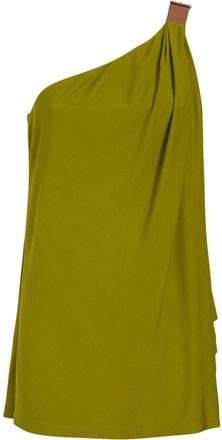 Alberta Ferretti Abito monospalla - Verde