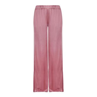 ottod'Ame Wide Trousers, female, Pink, Size: 2XS Arianna Satin Trousers