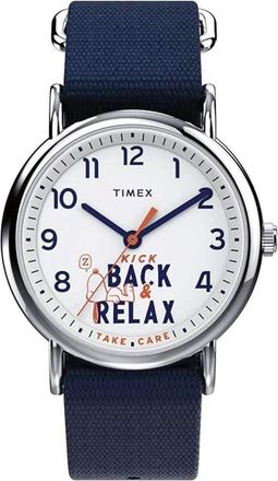 Timex Mens Weekender Whte Dial Watch