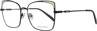 Pucci Zwarte Metalen Optische Frames met Merkhoes - Dames - Brillen - Zwart - ONE Size - Accessoires