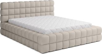 Petits Meubles Cama canapé 180x200 con somier Madera de pino Beige
