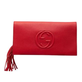Gucci Pre-owned Clutches, female, Red, Size: ONE SIZE Pre-owned Vintage Clutch