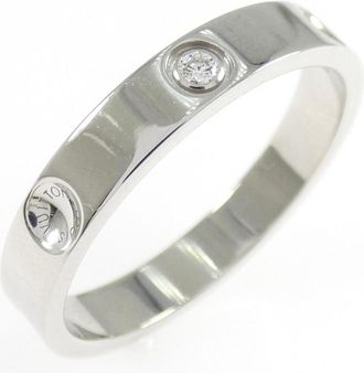 Louis Vuitton Platinum Platinum 950 Band Ring (Pre-Owned)