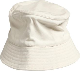 Dolce & Gabbana Fisherman Hat - Heren - Hoeden - Wit - ONE Size - Katoen - Accessoires