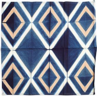 Studio Variously Tisa Indigo Hand Crafted Shibori Print Cotton Table Napkin set of 4 at Nordstrom