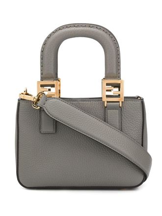 Fendi Borsa tote FF mini - Grigio