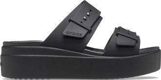 Crocs Muiltjes met sleehak Brooklyn Buckle