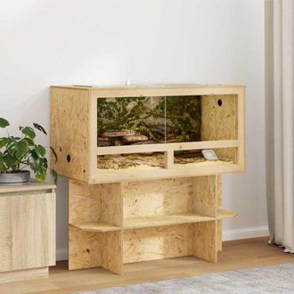 vidaXL vidaXL Terrario Marrone 100 x 50 x 50 cm OSB