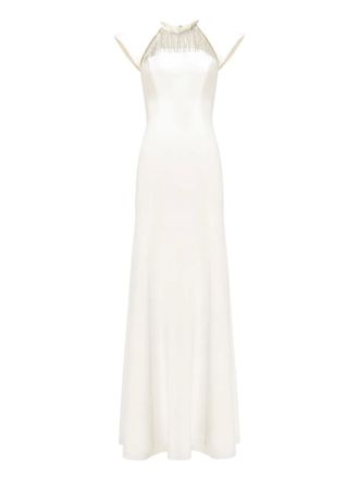 Jenny Packham Abito lungo Sonder con decorazione - Toni neutri