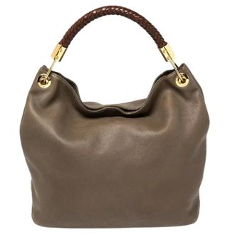 Michael Kors Tweedehands leren handtassen - Dames - Vintage Handtas - Beige - ONE Size - Leer - Vintage