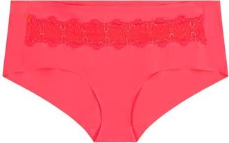Uwila Warrior Soft Seamless Briefs with Lace in Calypso Coral at Nordstrom, Size Xx-Large