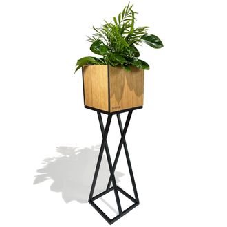 OEM Soporte Para Plantas Shape Oak Loft De 22x22x80 Cm