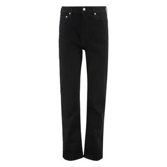 A Gold E Straight Fit Jeans, female, Black, W25, Cinque tasche a vita stretta jeans