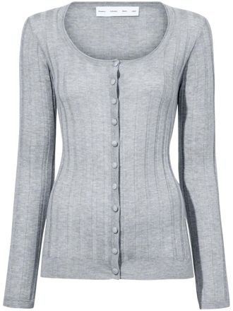 Proenza Schouler Hattie cardigan - women - Cashmere/TENCEL - M - Grey