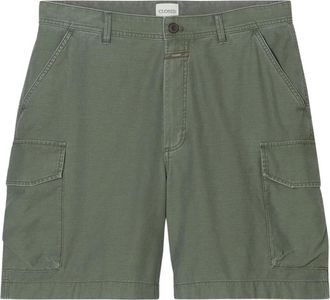Closed Cargo Bermuda shorts met zij- en achterzakken - Heren - Korte Broeken - Groen - W32 - Katoen - Korte Broeken