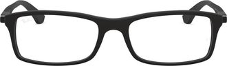 Ray-Ban 56mm Rectangular Optical Glasses in Matte Black at Nordstrom