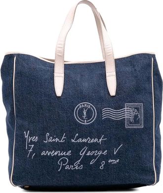 Saint Laurent Borsa tote Denim Y Mail 2000-2012 - Blu