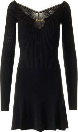 Jacquemus Pralu Mini Jurk - Dames - Kleedjes - Zwart - XS - Kleedjes
