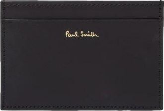 Paul Smith Portacarte Multiriga Classica - unisex - Portefeuilles - Zwart - ONE Size - Leer - Accessoires
