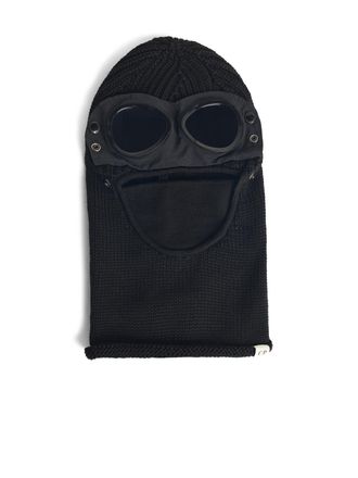 C.P. Company Lens Black Wool Balaclava